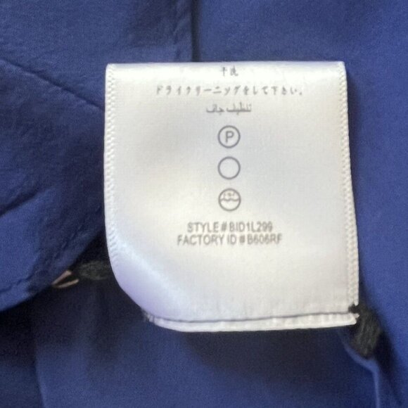 BCBGMaxAzria Silk Cami Sleeveless Blouse Womens XS Blue Summer - Picture 7 of 8